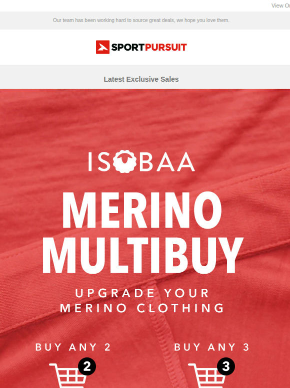 Isobaa Merino Multibuy - Save an Extra 20% + more
