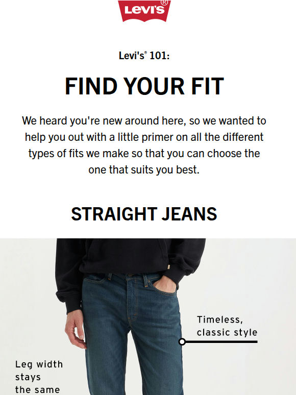 The “Welcome to Levi’s®” guide