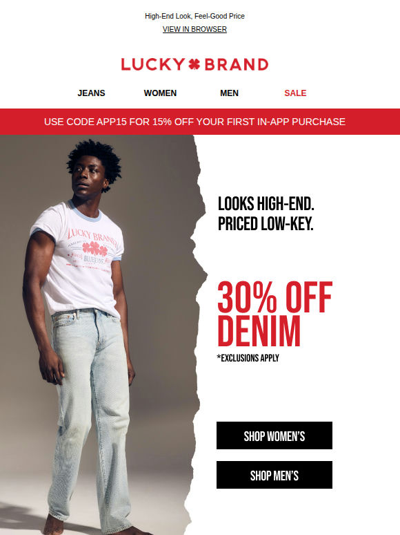 Happy Weekend 🙌 Shop 30% OFF Denim!