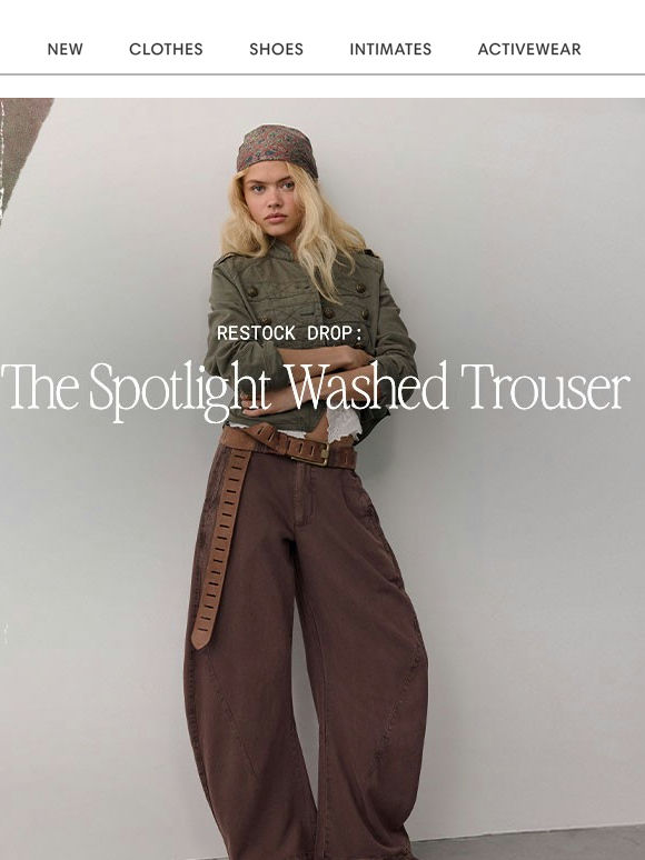 RESTOCKED: The Spotlight Washed Trouser 🚨