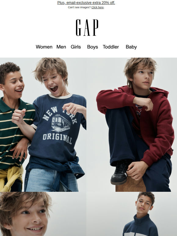 Up to 60% off outfits for the new school year