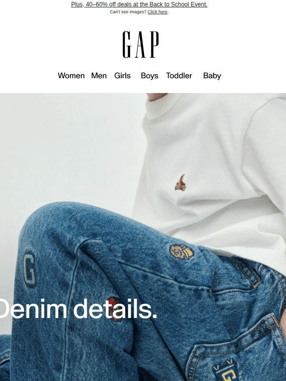 Little denim. Big impact.