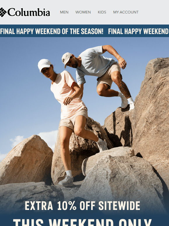 One Last Weekend. Extra 10% Off.