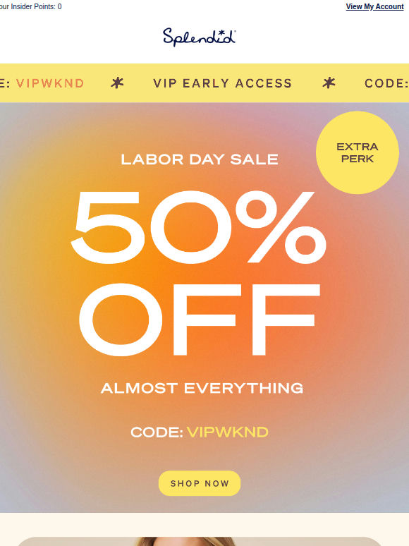 Your 50% OFF VIP Perk Is Here
