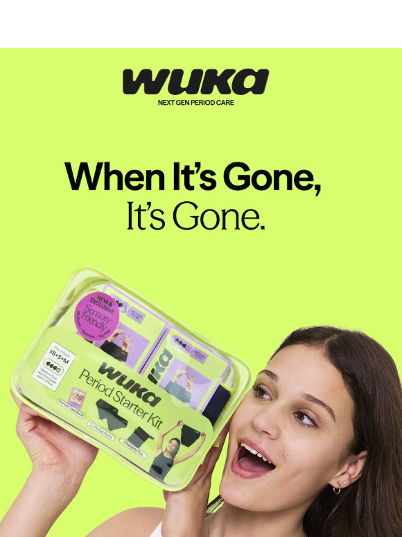 When it's gone, it's gone.