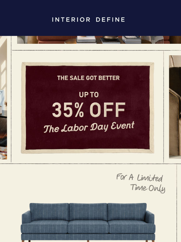 The Sale Got Better, Up to 35% off