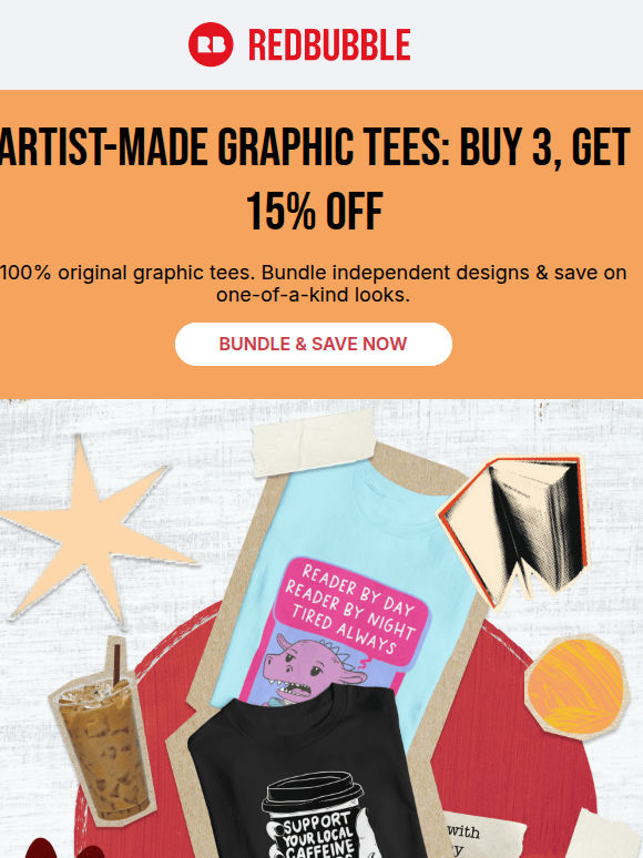 15% off Graphic Tee Bundle: Original Designs