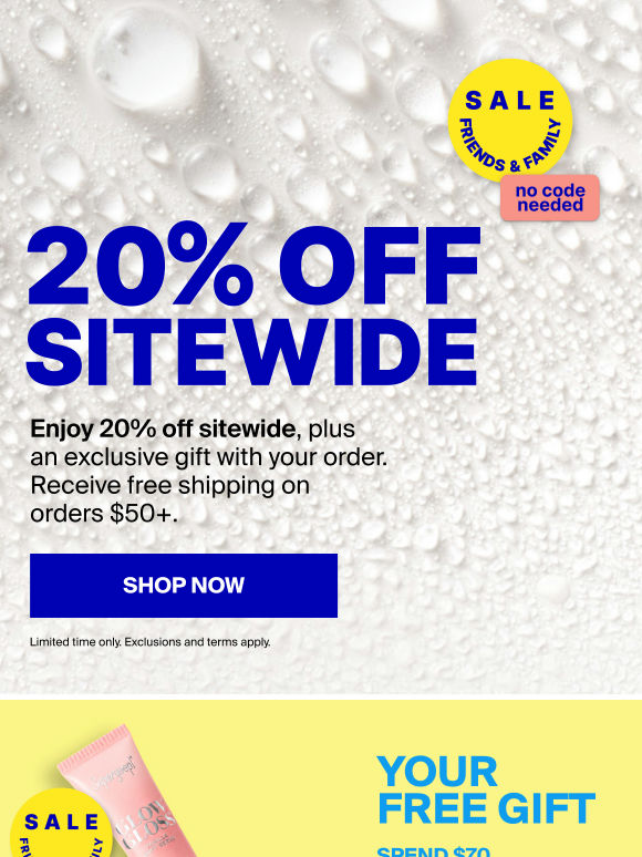 20% OFF SPF is here