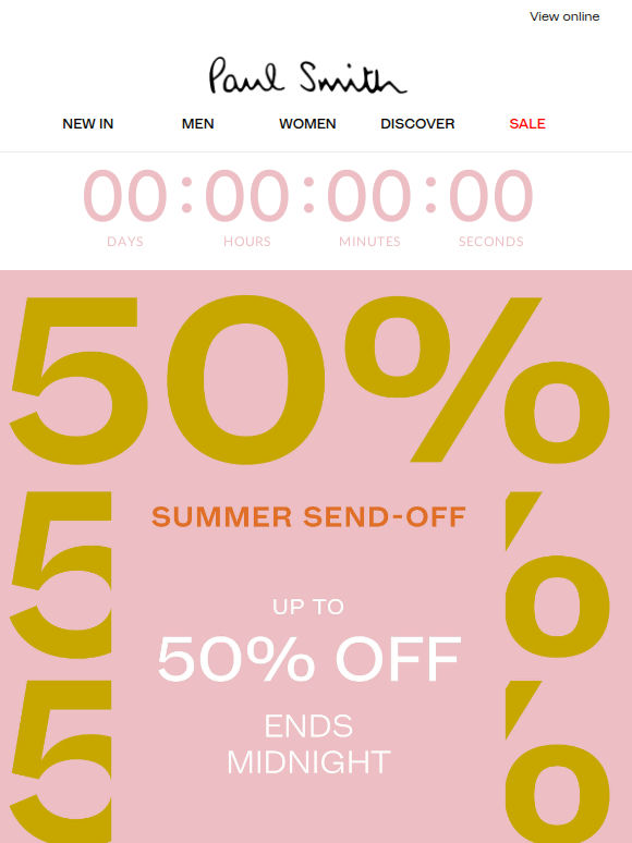 Summer Send-Off: Ends Midnight