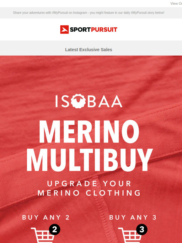 Isobaa Merino Multibuy - Save an Extra 20% + more