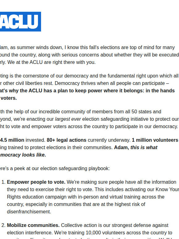 Our most ambitious election protection program EVER