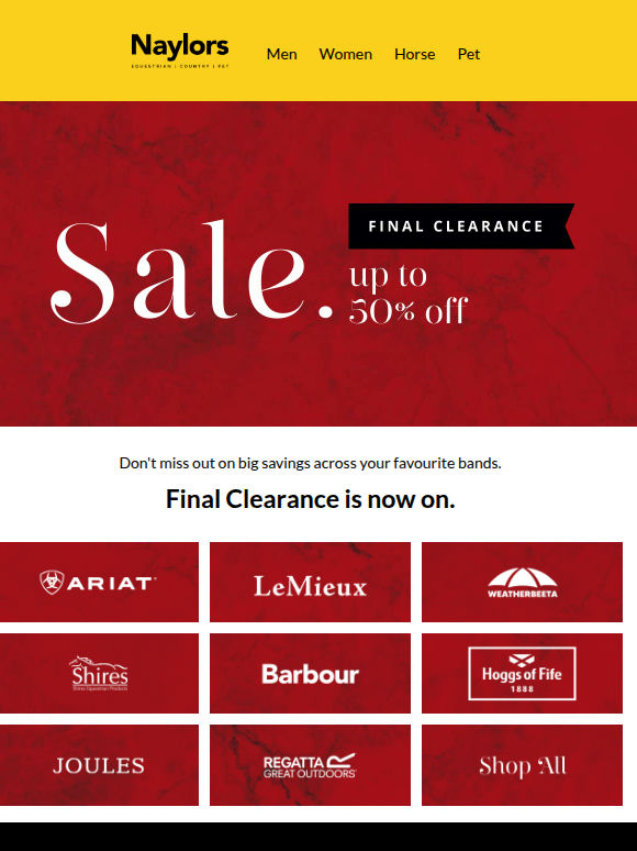 Your Favourite Brands | Final Clearance