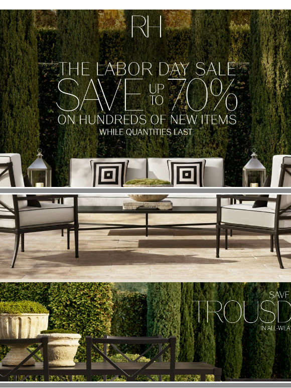 Classic Outdoor Styles Up to 70% Off During the Labor Day Sale