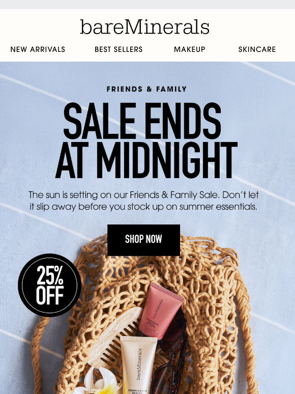 25% off ends TONIGHT