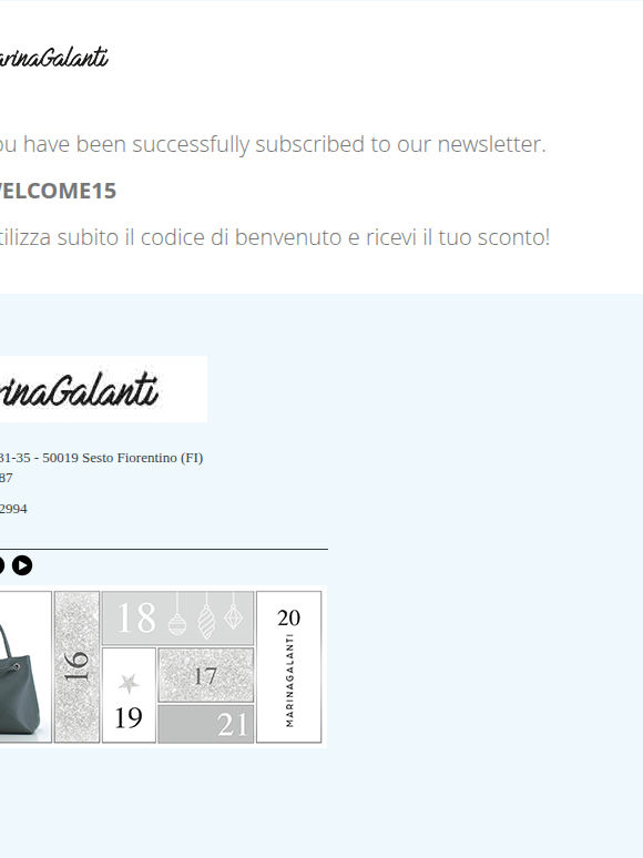 Newsletter subscription success