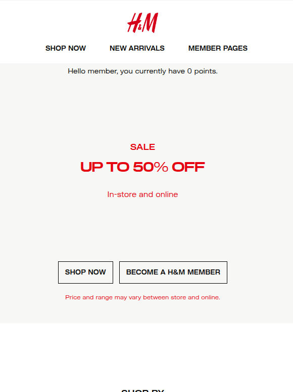 Sale starts now – In-store and online