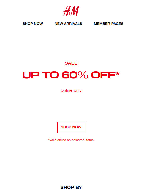 Sale up to 60% off