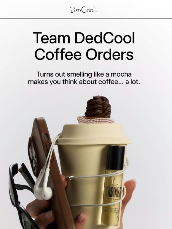 Our coffee orders. 🔋