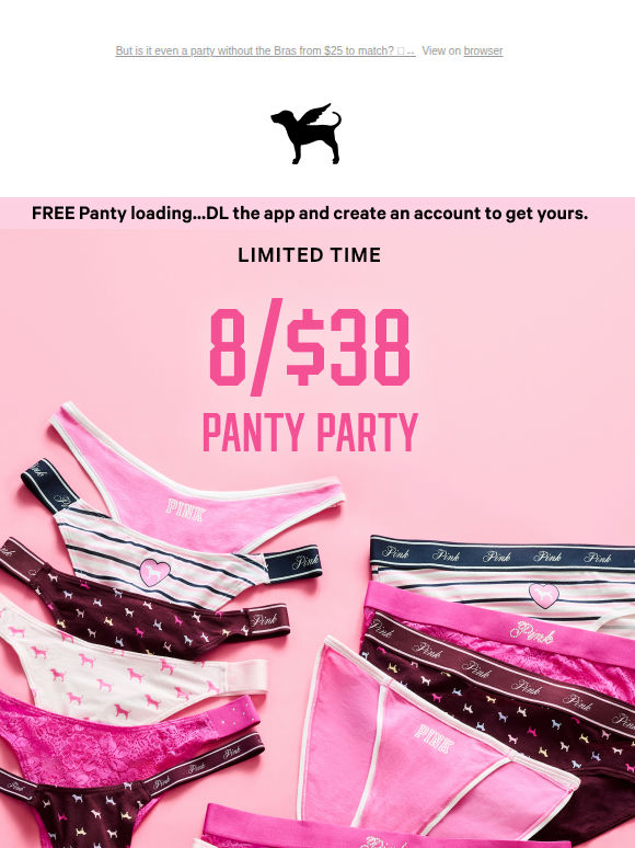 8/$38 Panty Party 🎉 RSVP Yes