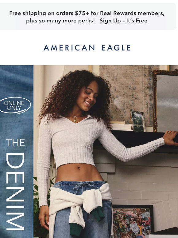 JUST DROPPED! Jeans you can *actually* nap in 👖☁️