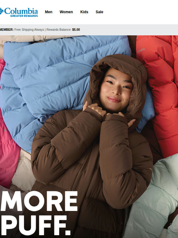 Double points on our #1 puffer. ☁️