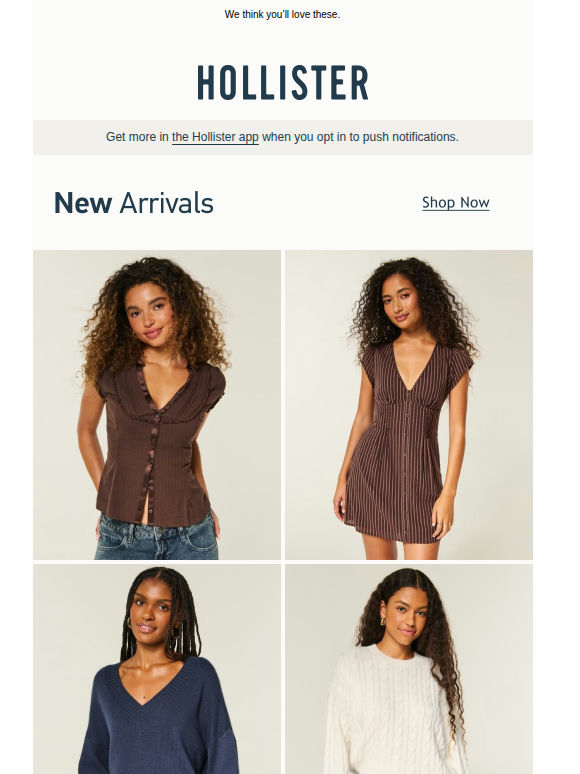 Refresh your style with new arrivals.