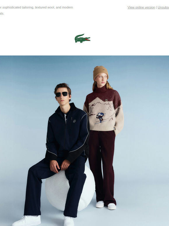 Winter Style, the Lacoste Way