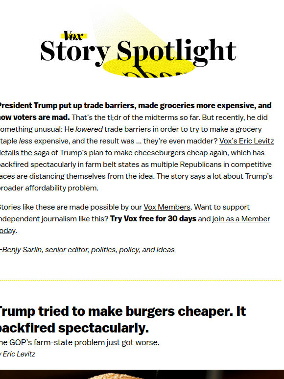 How Trump failed to make burgers cheaper