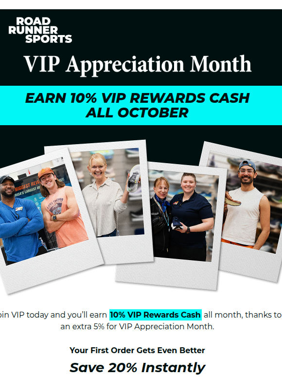 Join VIP + Earn 10% Rewards Cash All October