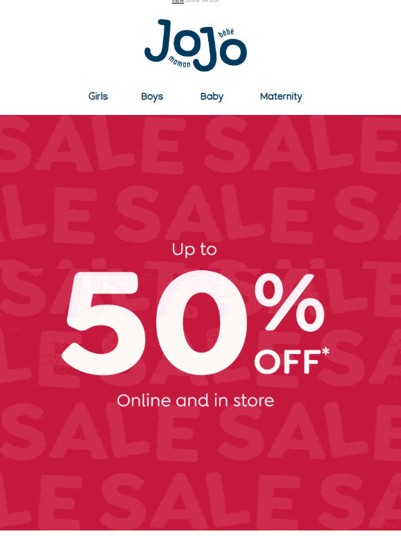Up to 50% off: the SALE is here!