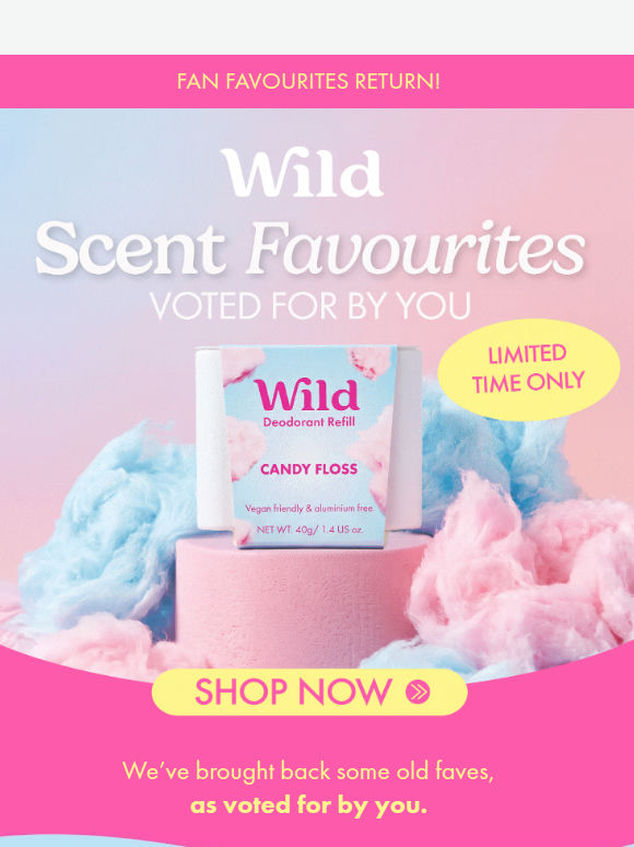 You voted. We brought back 3 sold-out scents.
