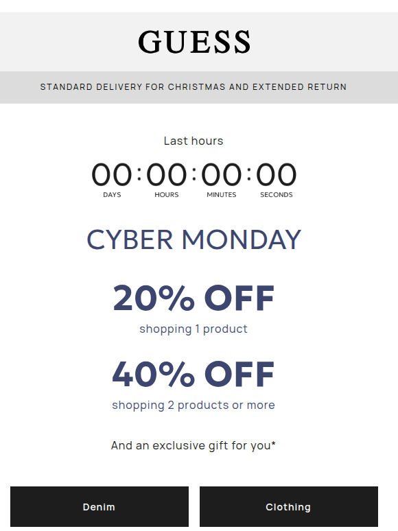 LAST HOURS | CYBER MONDAY 40% off
