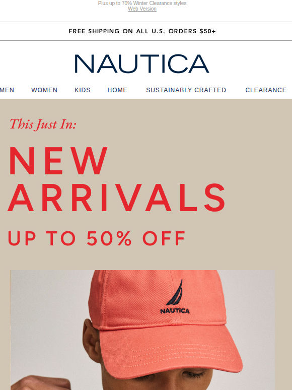 *NEW, NEW, NEW!* Up to 50% off just-in styles