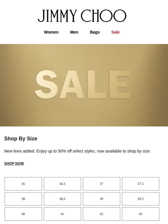 Sale | Shop By Size