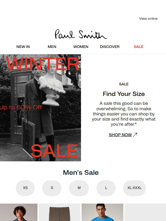 Limited Sizes Left - Shop up to 60% off our sale