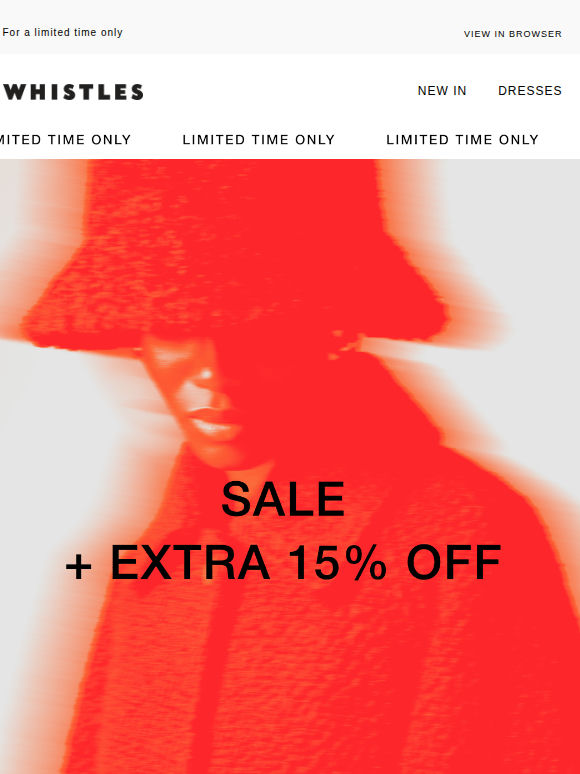 FW: Did you see? Extra 15% off SALE
