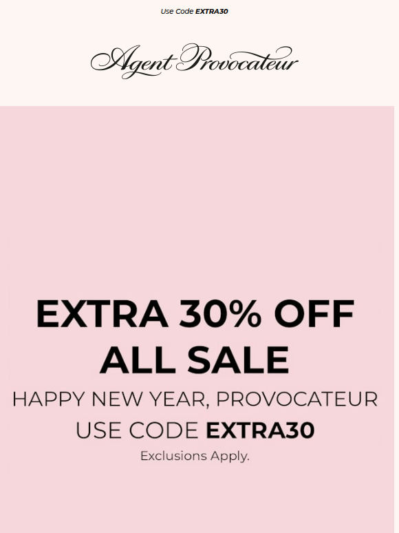 New Year Savings | Extra 30% Off Sale