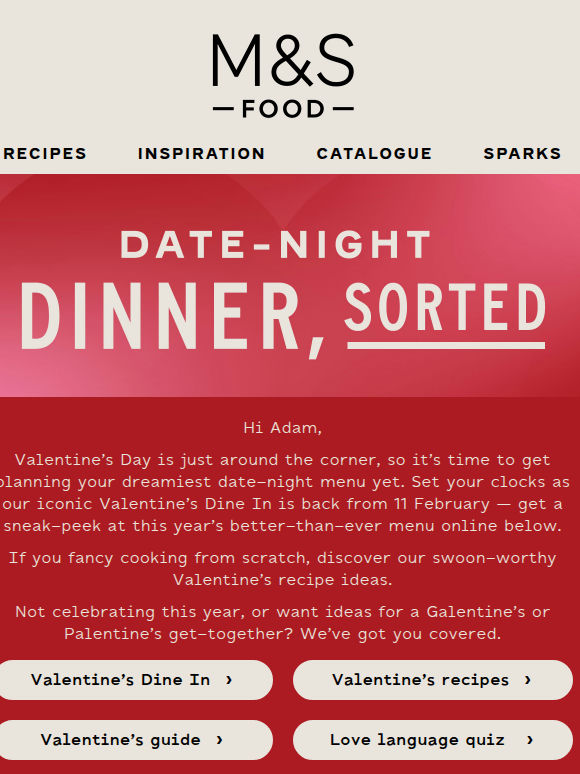 Valentine’s Day recipes