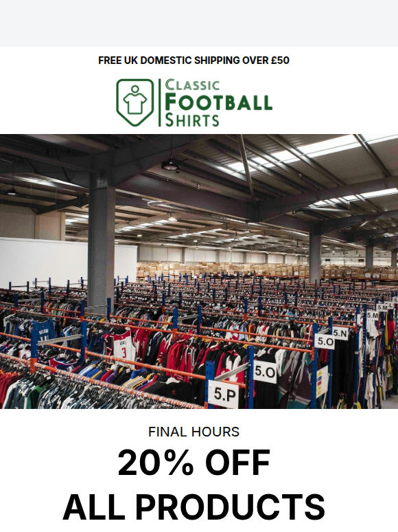 LAST CHANCE: 20% OFF EVERYTHING 💥