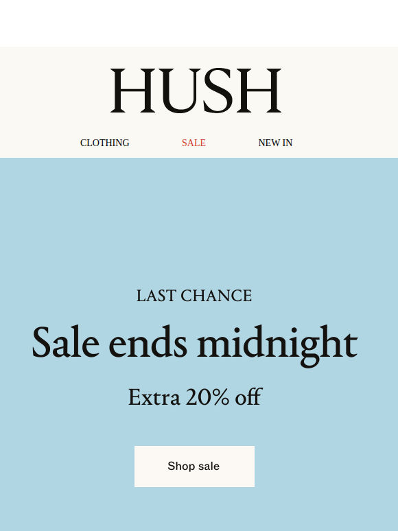 SALE ENDS TONIGHT 🚨