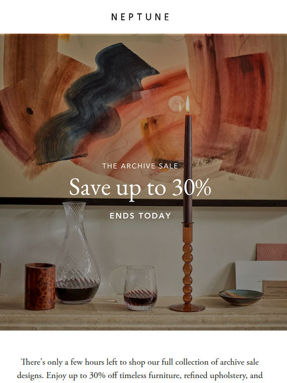 Last chance to save up to 30%