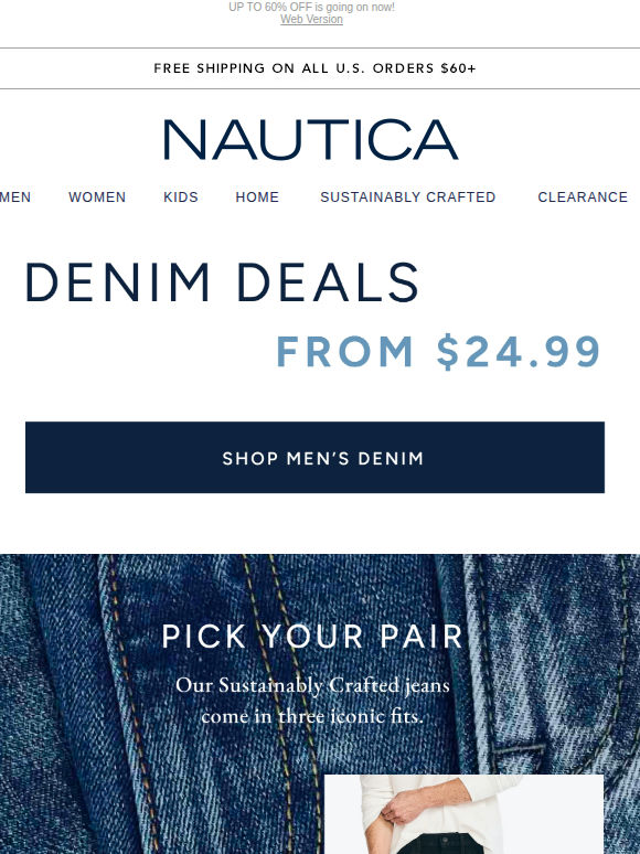 Just docked: Jeans from $24.99