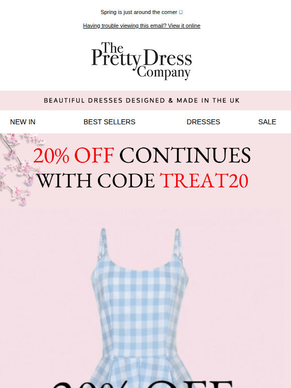 20% Off Sitewide Continues