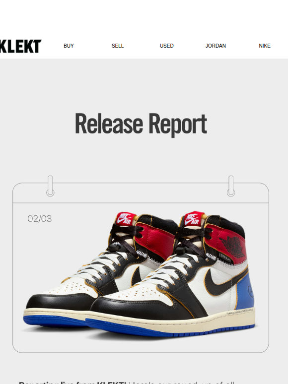 Release Report: Union x Fragment AJ1 🔥