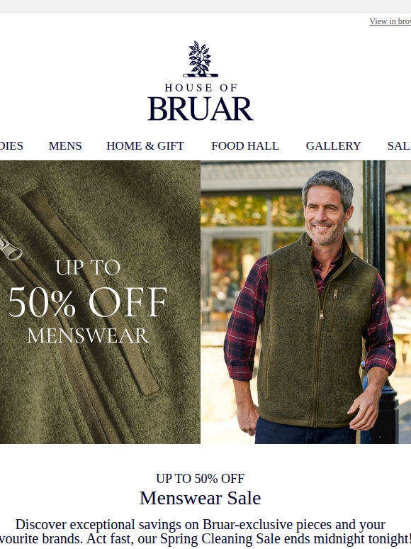 Mr smith: Spring Cleaning Sale: Up to 50% Off Menswear