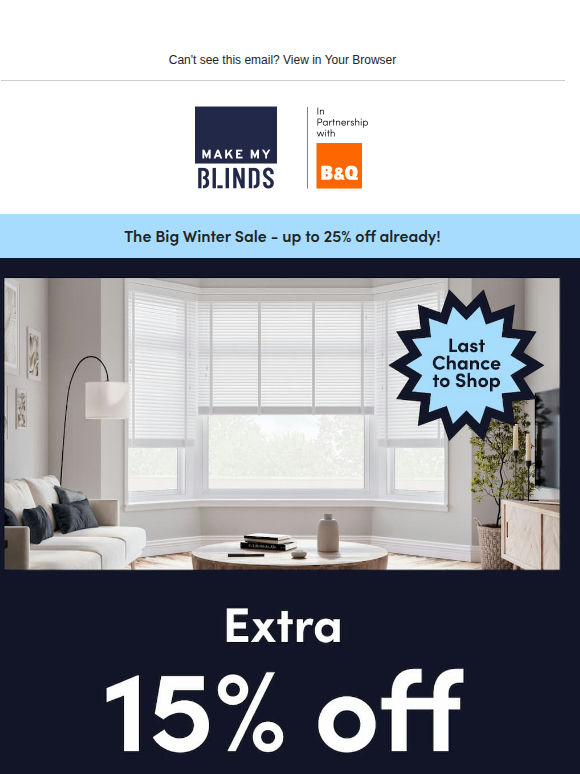 Last chance: payday savings - extra 15% off 🎁