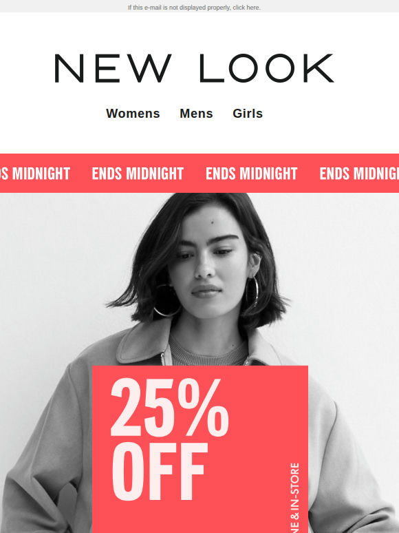 Last chance: 25% off (almost) everything