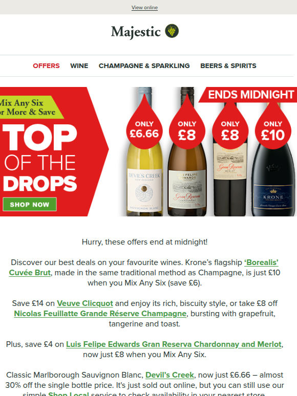 Offers ending at Midnight!