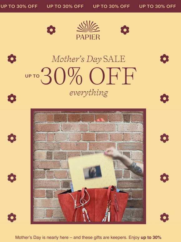 The Mother's Day Sale 🌼