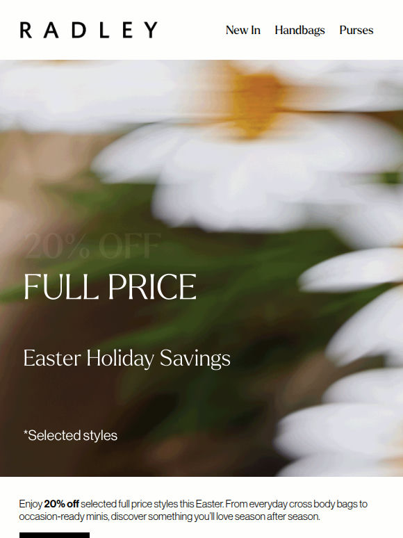 Easter Holiday Savings Start NOW